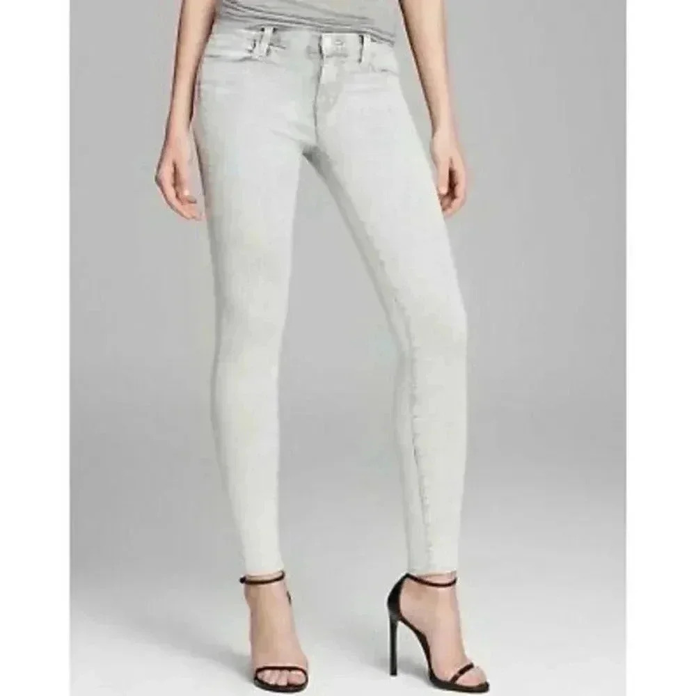 J Brand Light Gray 910 Low Rise Skinny Jeans 26